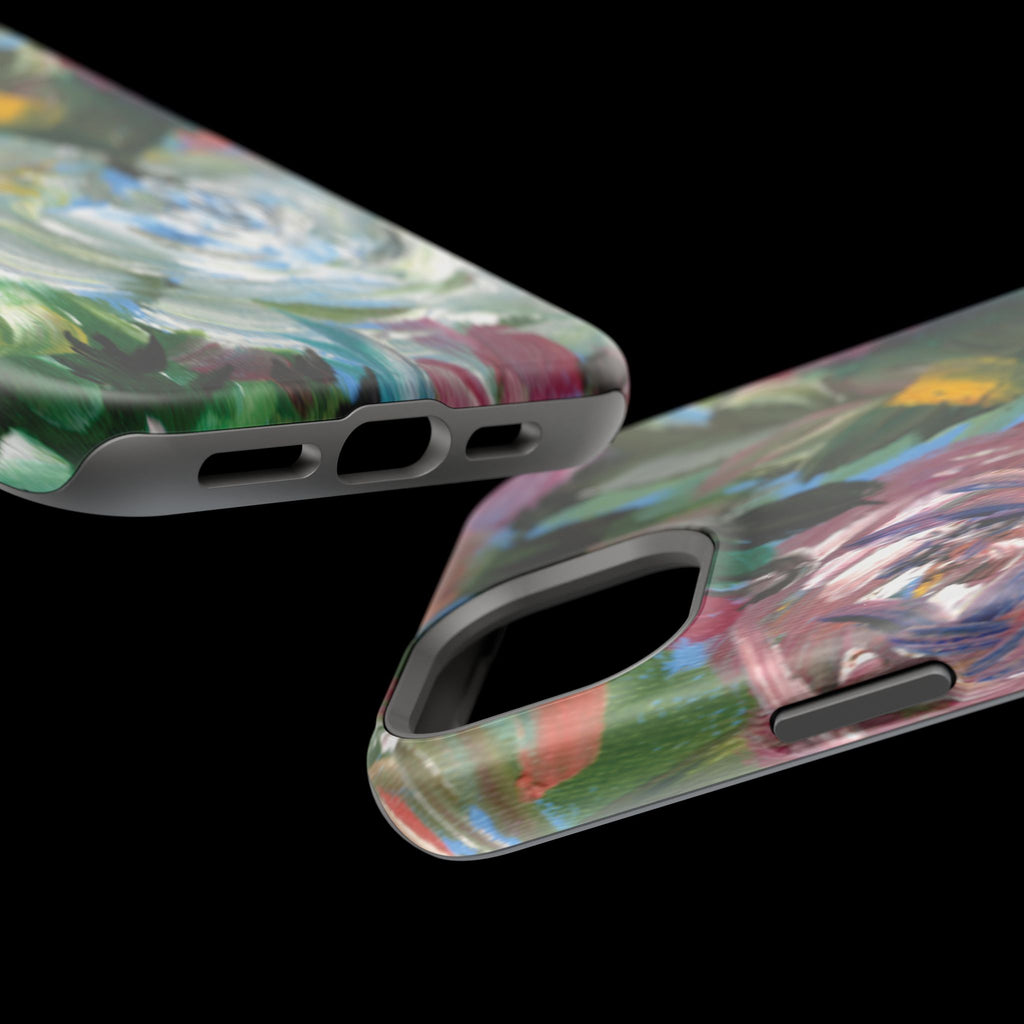 Floral Brushstroke Magnetic Impact-Resistant Phone Case