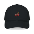 Embroidered Cherry Baseball Cap — Organic Cotton Dad Hat