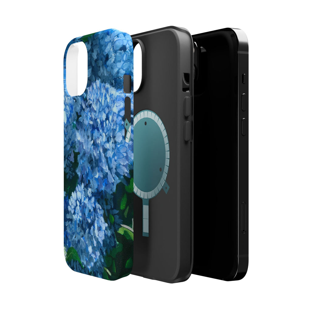 Blue Hydrangea Magnetic Impact-Resistant Phone Case