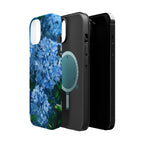 Blue Hydrangea Magnetic Impact-Resistant Phone Case