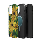 Floral Black-Eyed Susan Magnetic Impact Phone Case
