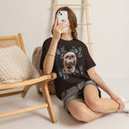 Skull Glow T‑Shirt — Vintage Neon Skull Art Tee
