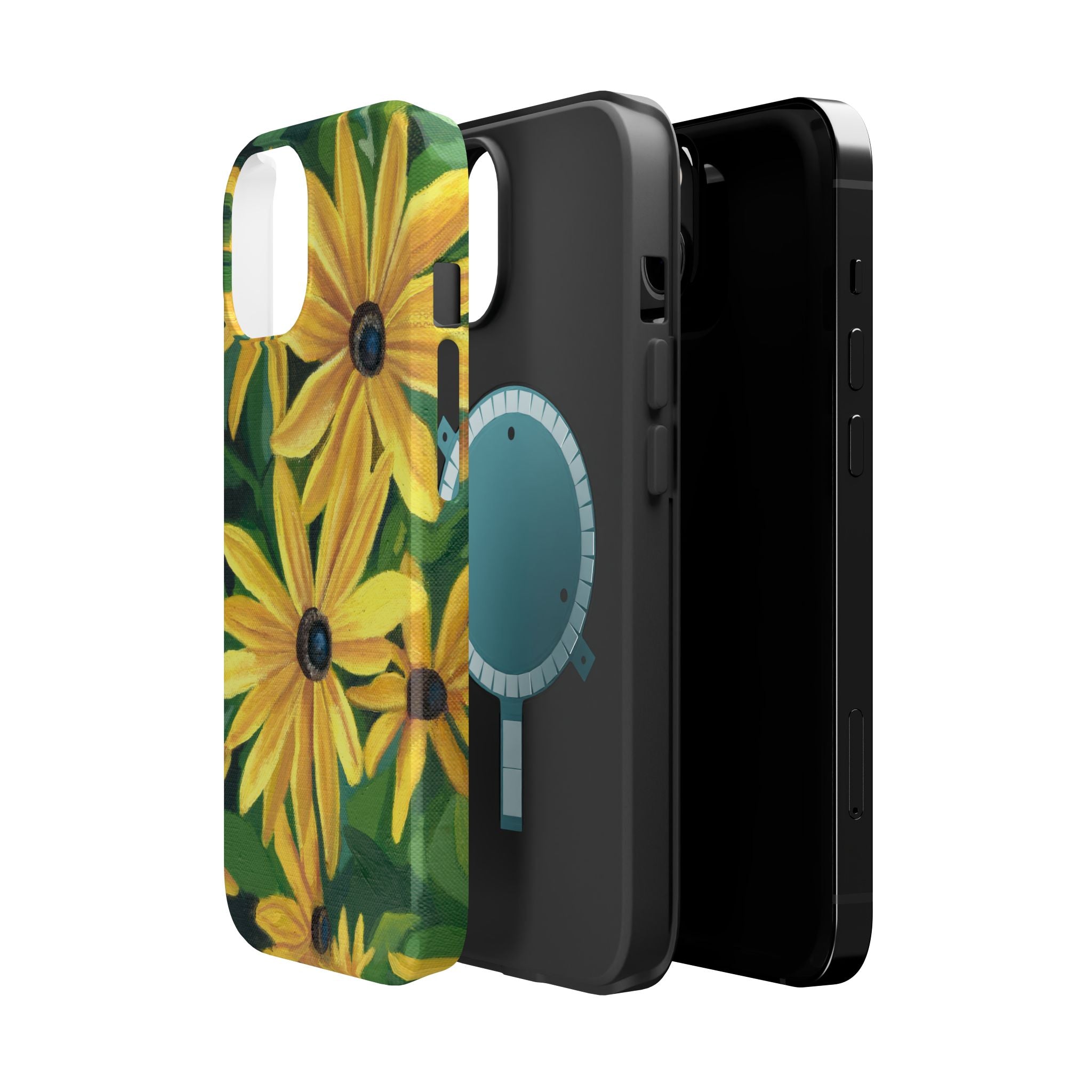 Floral Black-Eyed Susan Magnetic Impact Phone Case