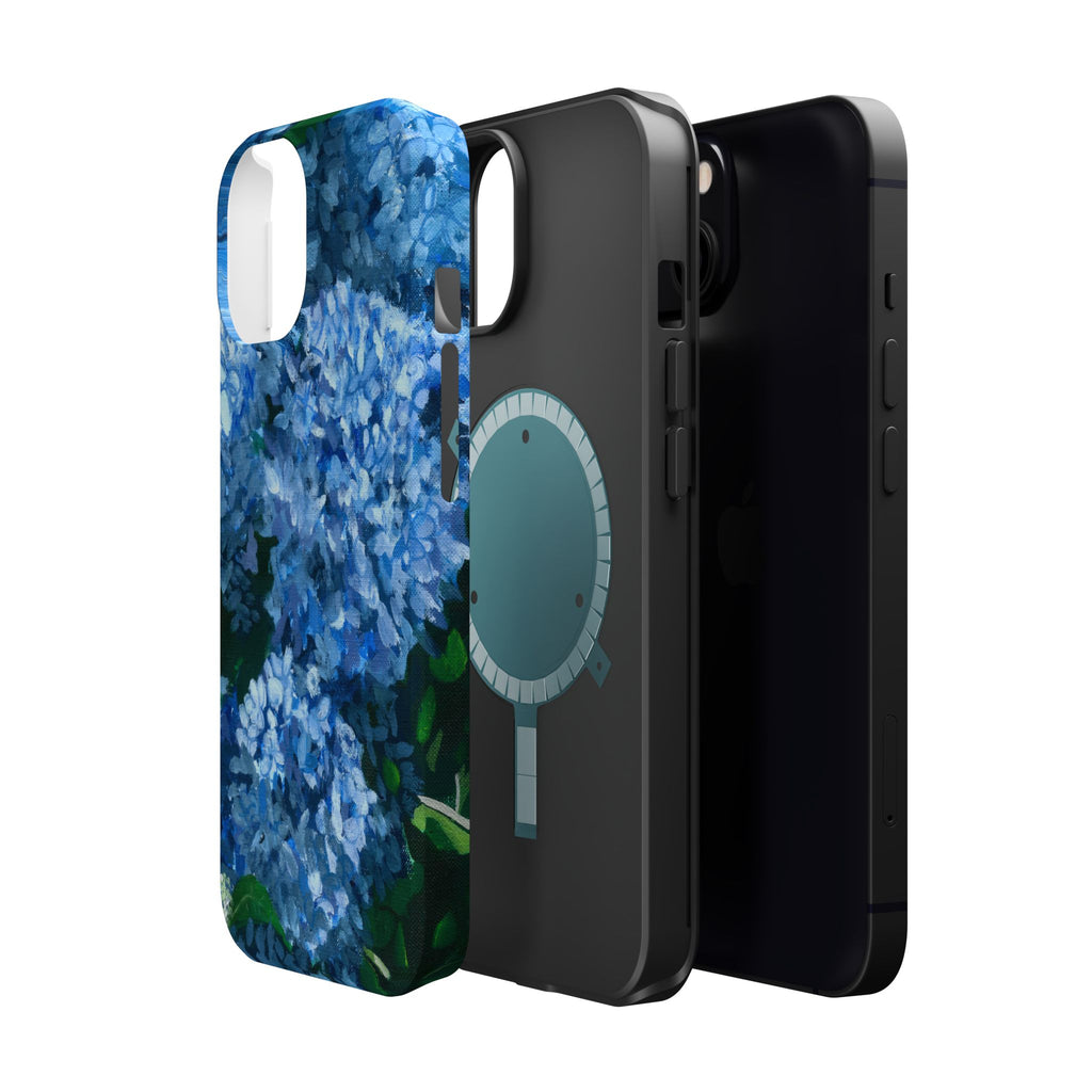 Blue Hydrangea Magnetic Impact-Resistant Phone Case