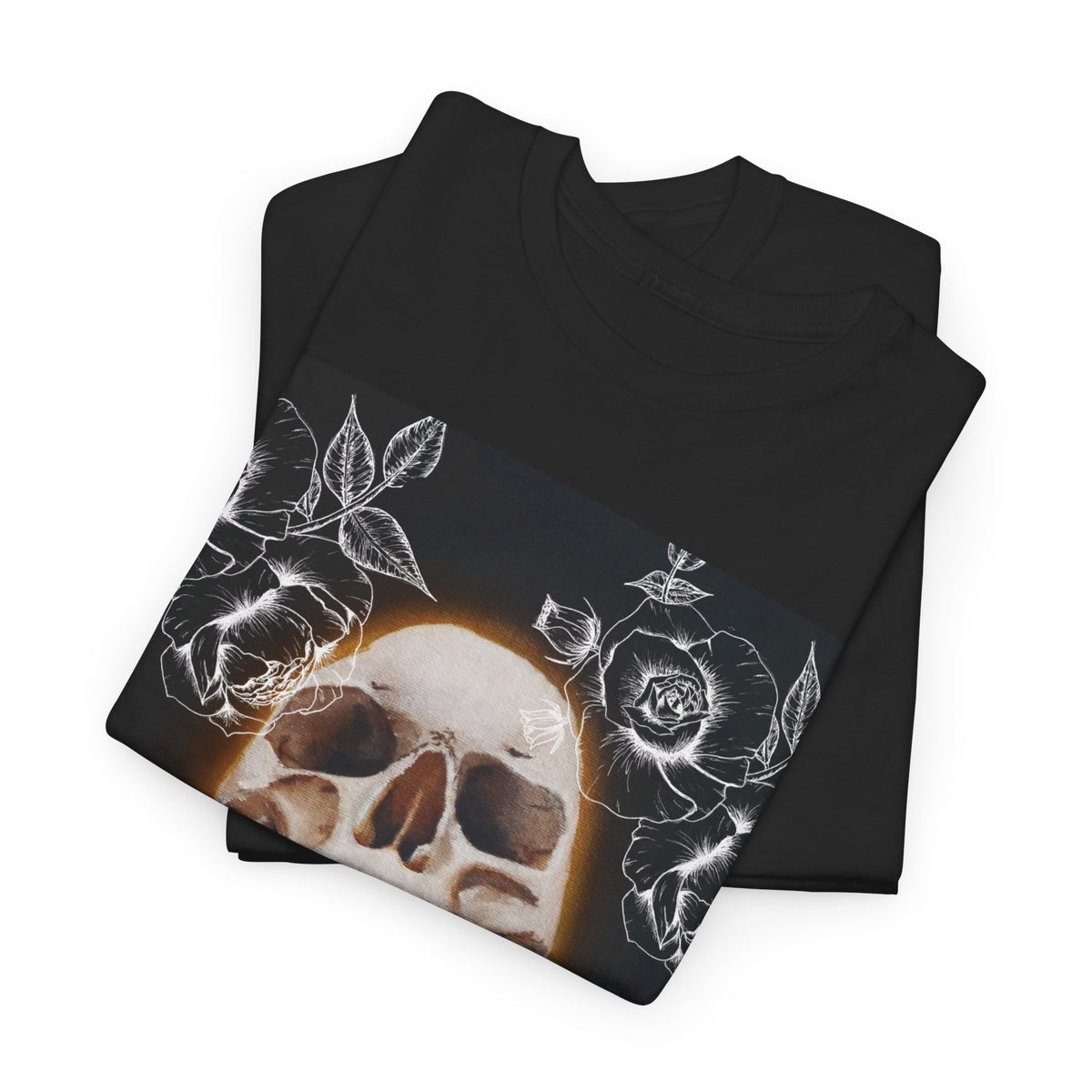 Skull Glow T‑Shirt — Vintage Neon Skull Art Tee