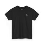 Skeleton Rose Pocket Tee — Cotton T‑Shirt
