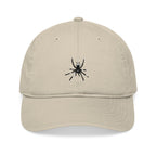 Embroidered Spider Organic Baseball Cap – Minimal Gothic Dad Hat