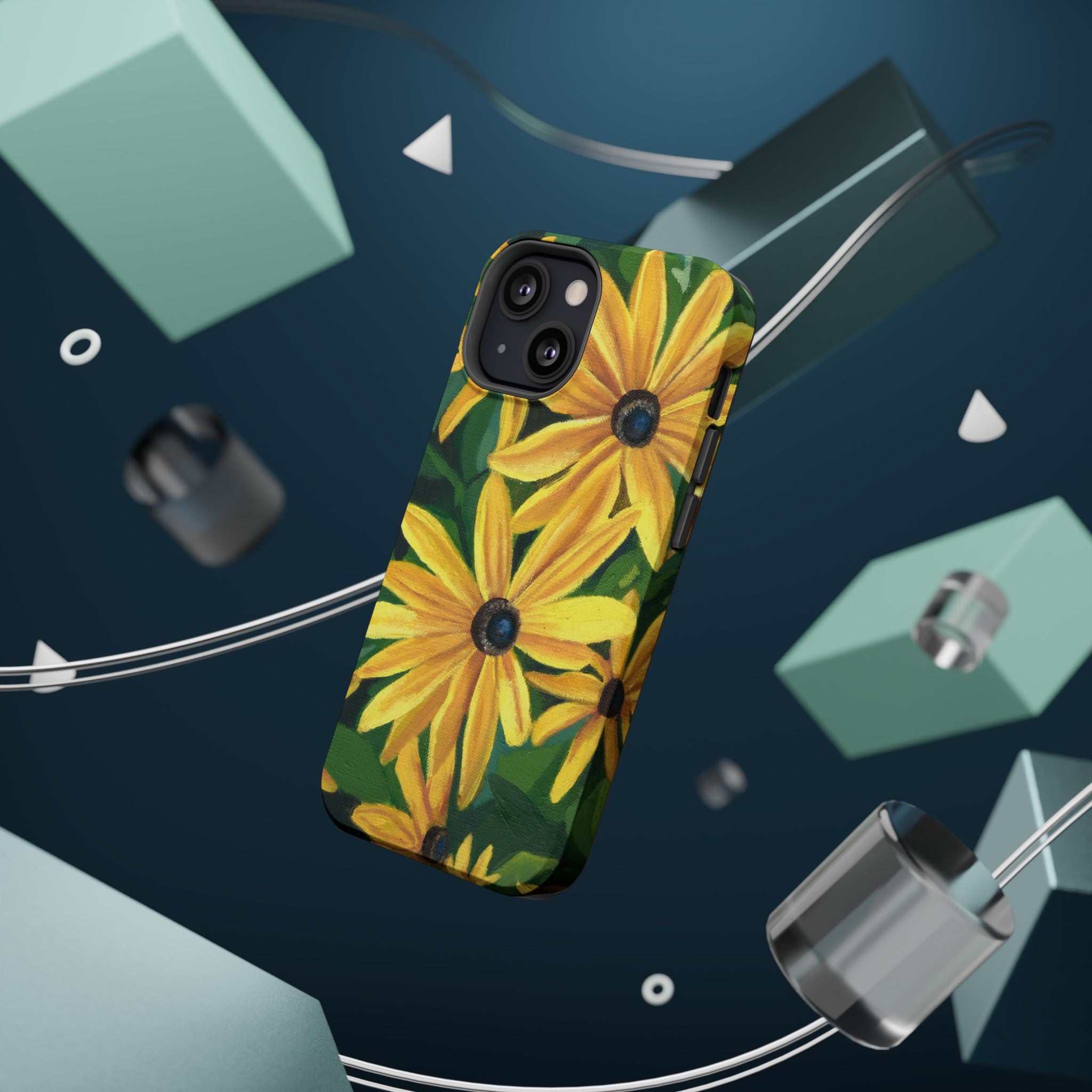 Floral Black-Eyed Susan Magnetic Impact Phone Case