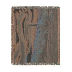 Lighthouse Coastal Woven Blanket — Nautical Throw for Living Room, Beach House & Gift