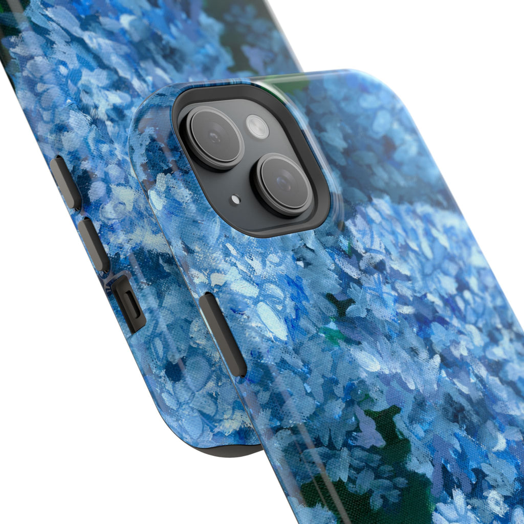 Blue Hydrangea Magnetic Impact-Resistant Phone Case