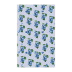 Cotton Twill Blueberry Pattern Tea Towel — Decorative Cotton Kitchen Towel
