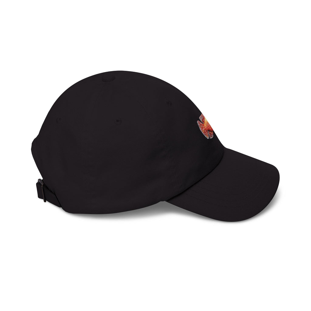 Fish Dad Cap — Red Tropical Fishing Hat