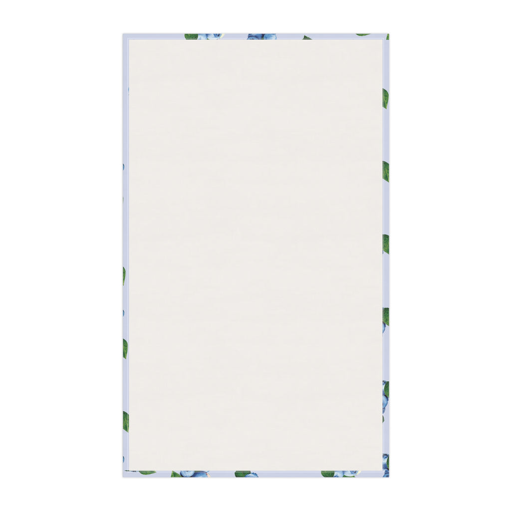 Cotton Twill Blueberry Pattern Tea Towel — Decorative Cotton Kitchen Towel