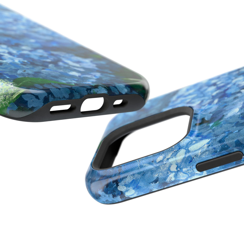 Blue Hydrangea Magnetic Impact-Resistant Phone Case