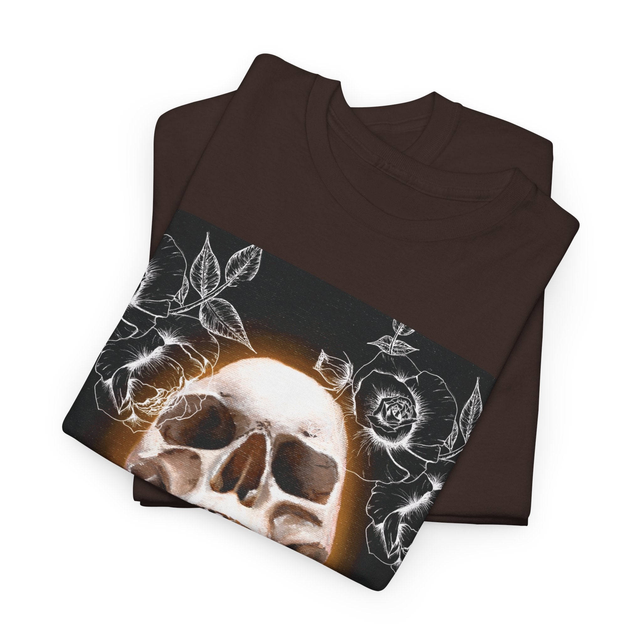 Skull Glow T‑Shirt — Vintage Neon Skull Art Tee