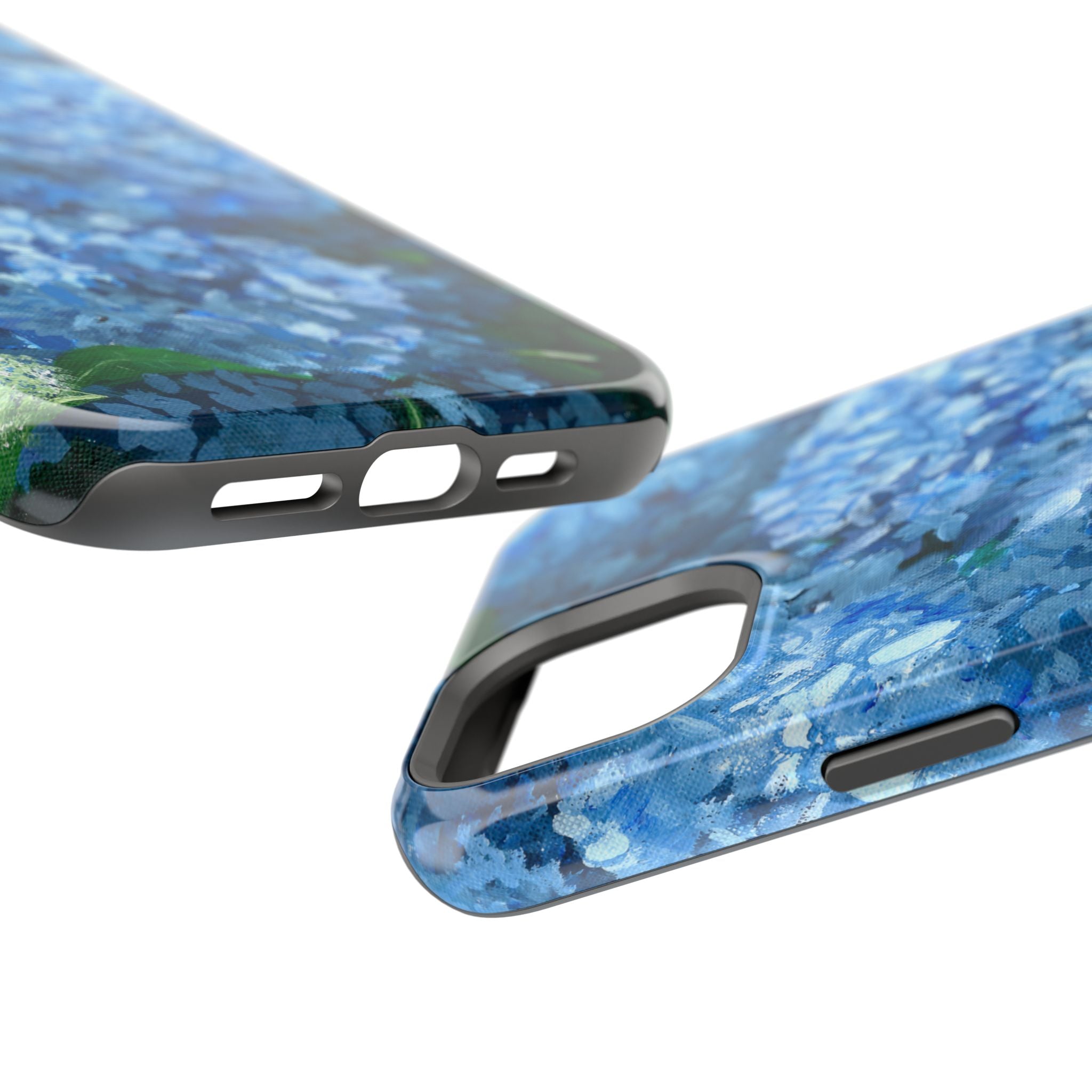 Blue Hydrangea Magnetic Impact-Resistant Phone Case