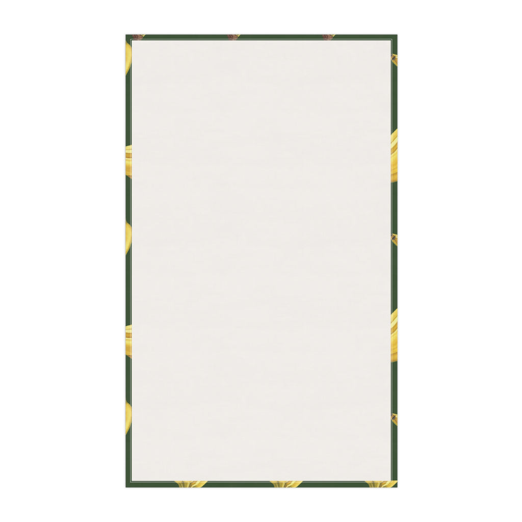 Cotton Twill Tropical Banana Print Tea Towel — Green Kitchen Cotton Dish Towel
