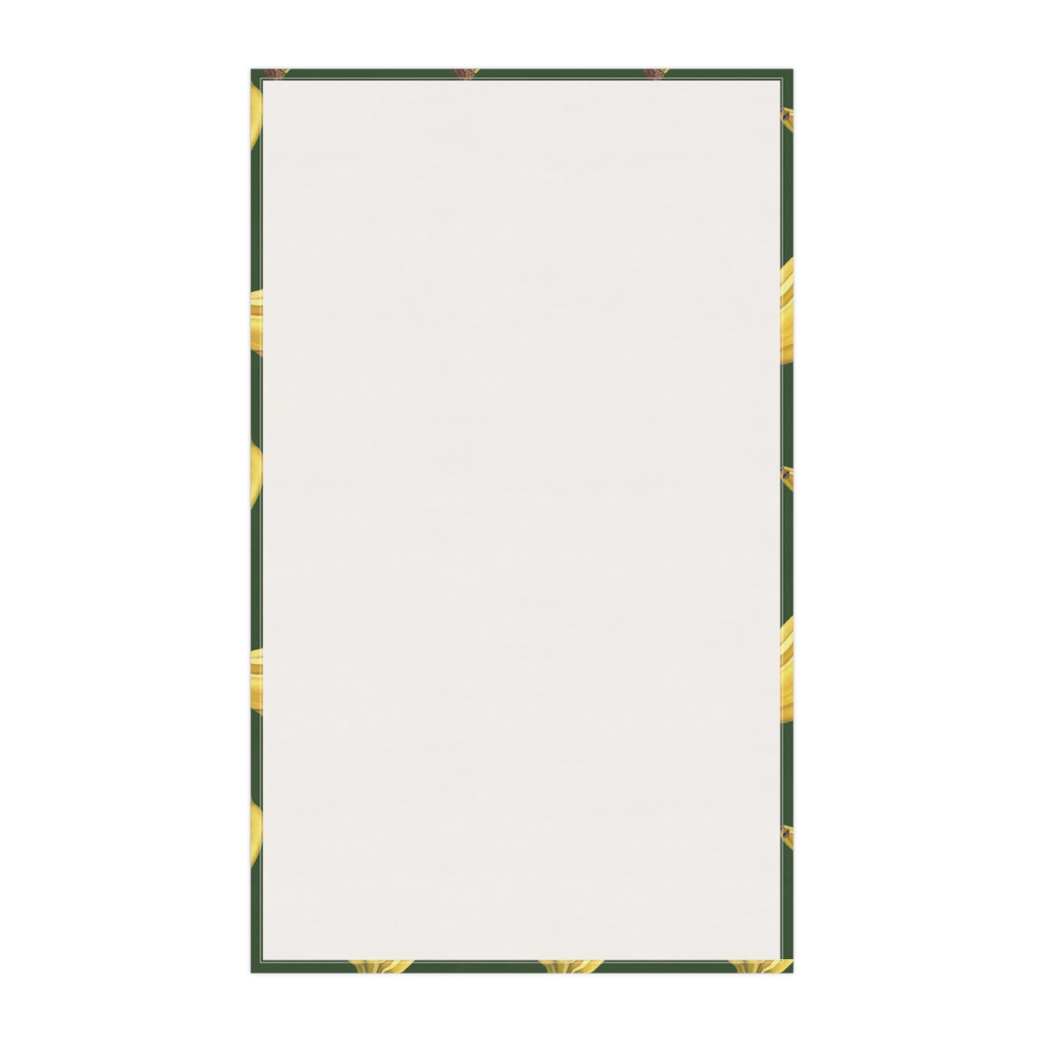 Cotton Twill Tropical Banana Print Tea Towel — Green Kitchen Cotton Dish Towel