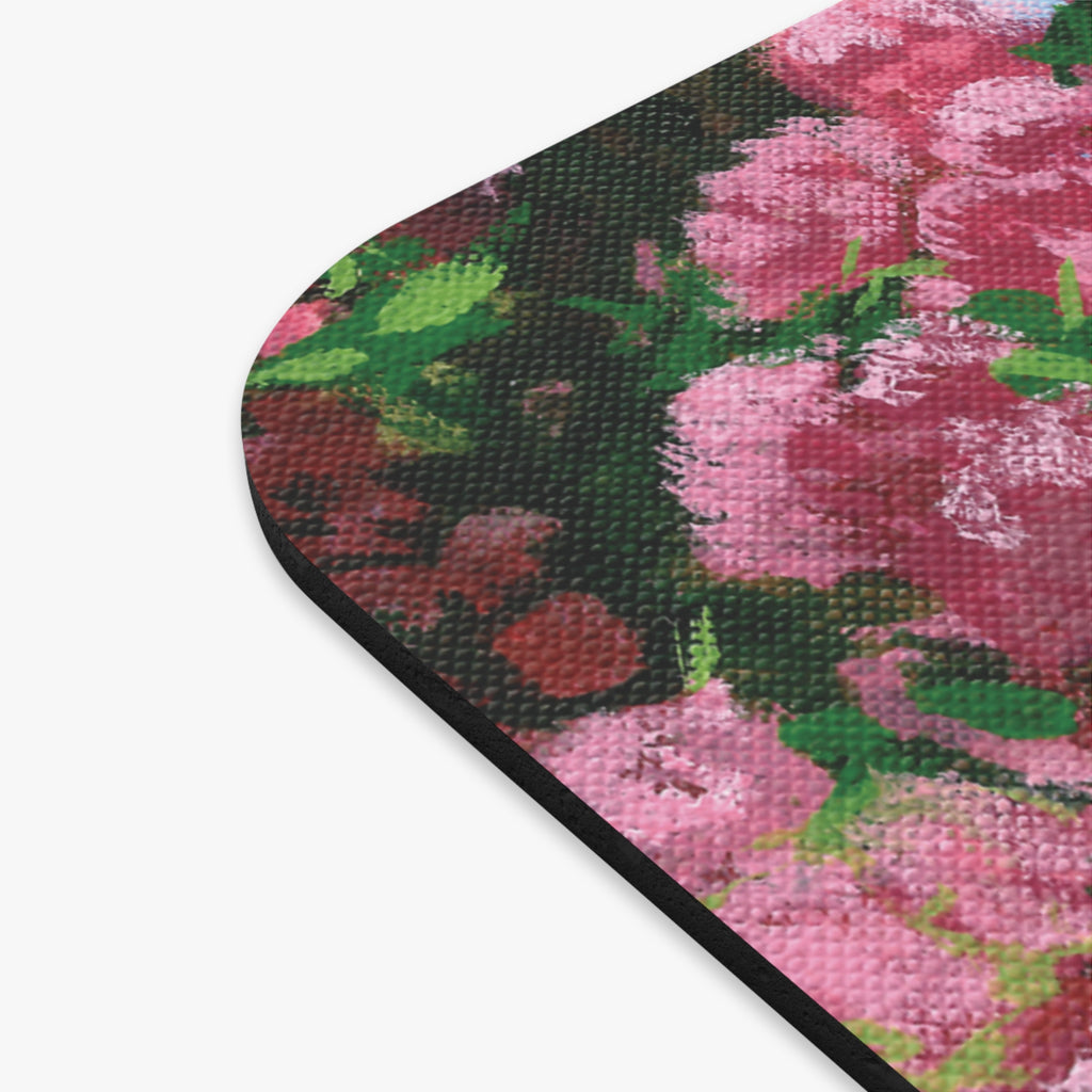 Floral Pink Blossoms Mouse Pad — Spring Blossom Desk Mat