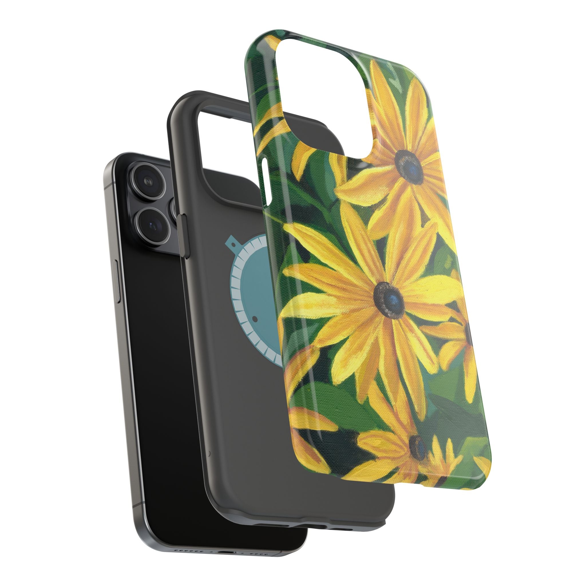Floral Black-Eyed Susan Magnetic Impact Phone Case