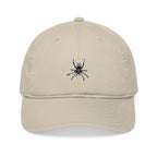 Embroidered Spider Organic Baseball Cap – Minimal Gothic Dad Hat