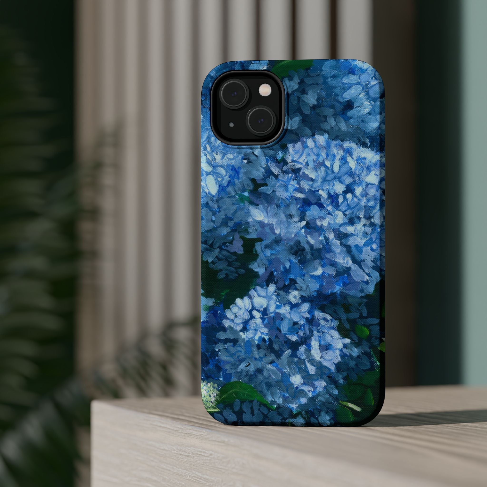 Blue Hydrangea Magnetic Impact-Resistant Phone Case