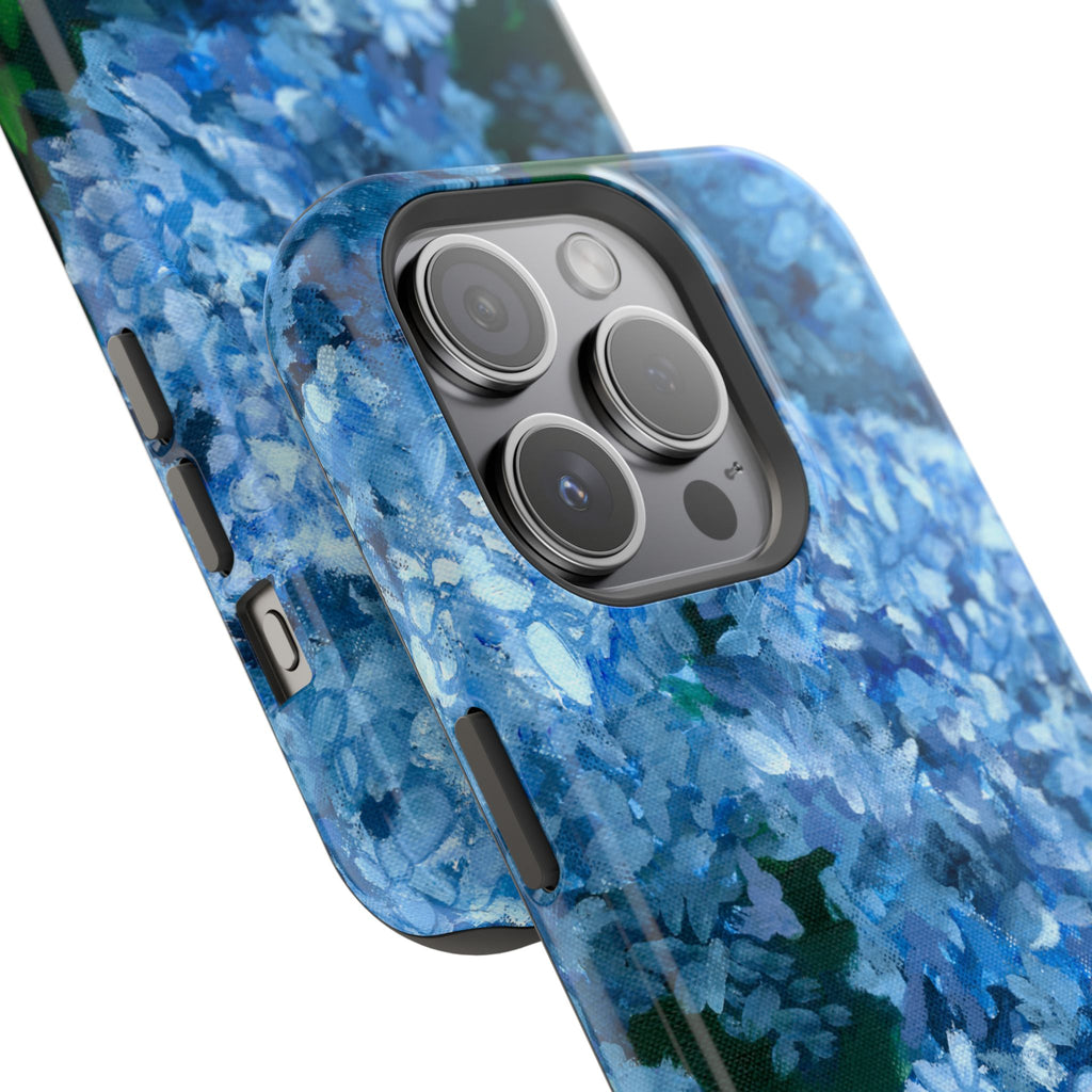 Blue Hydrangea Magnetic Impact-Resistant Phone Case
