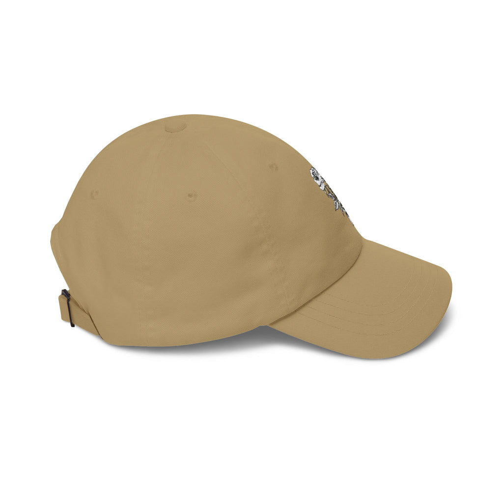 Embroidered Single Rose Dad Cap – Minimal Floral Baseball Hat