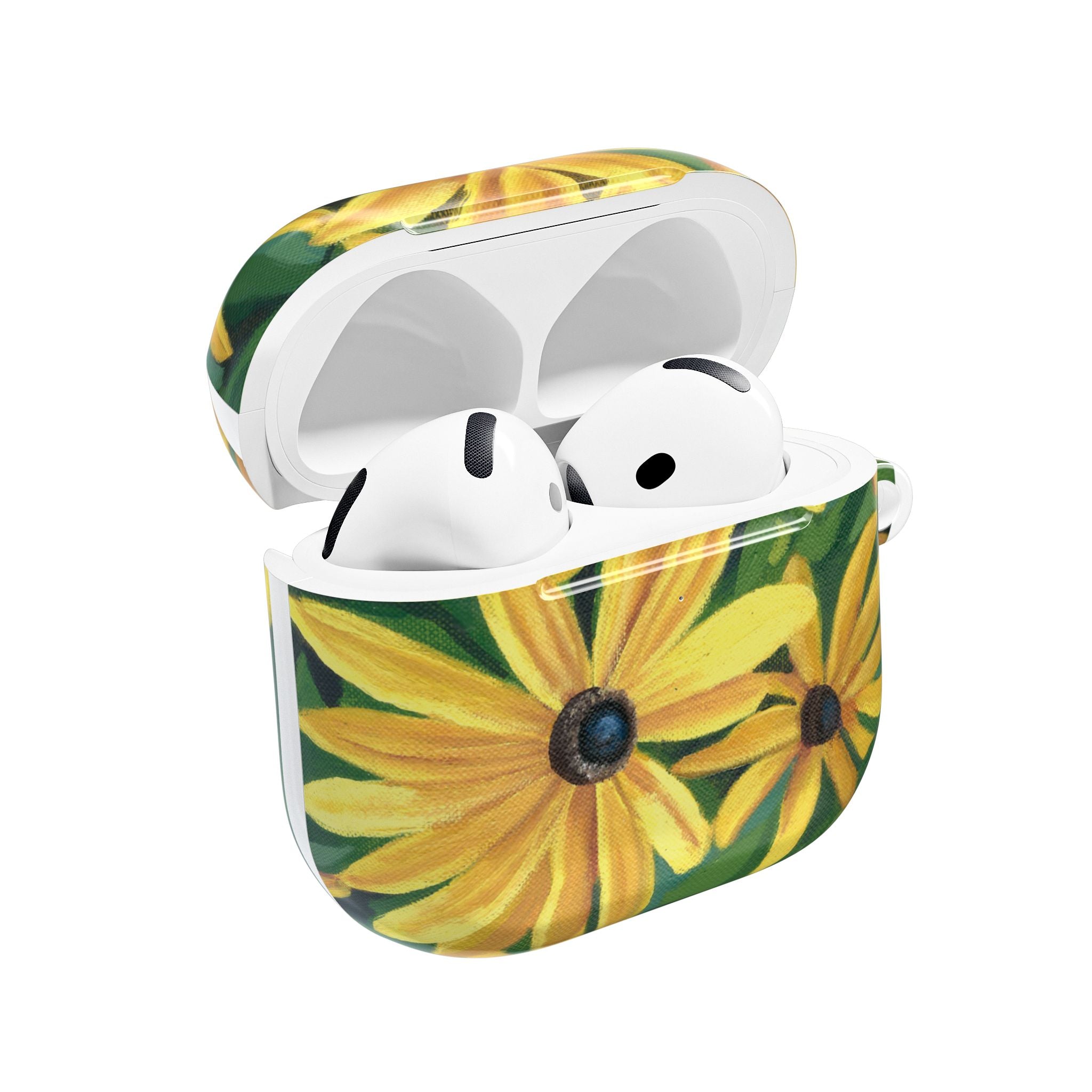 Yellow Black-Eyed Susan AirPod Case — Floral Protective Cover