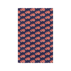 Absorbent Grapefruit Pattern Microfiber Tea Towel — Citrus Kitchen Towel (Navy Background)
