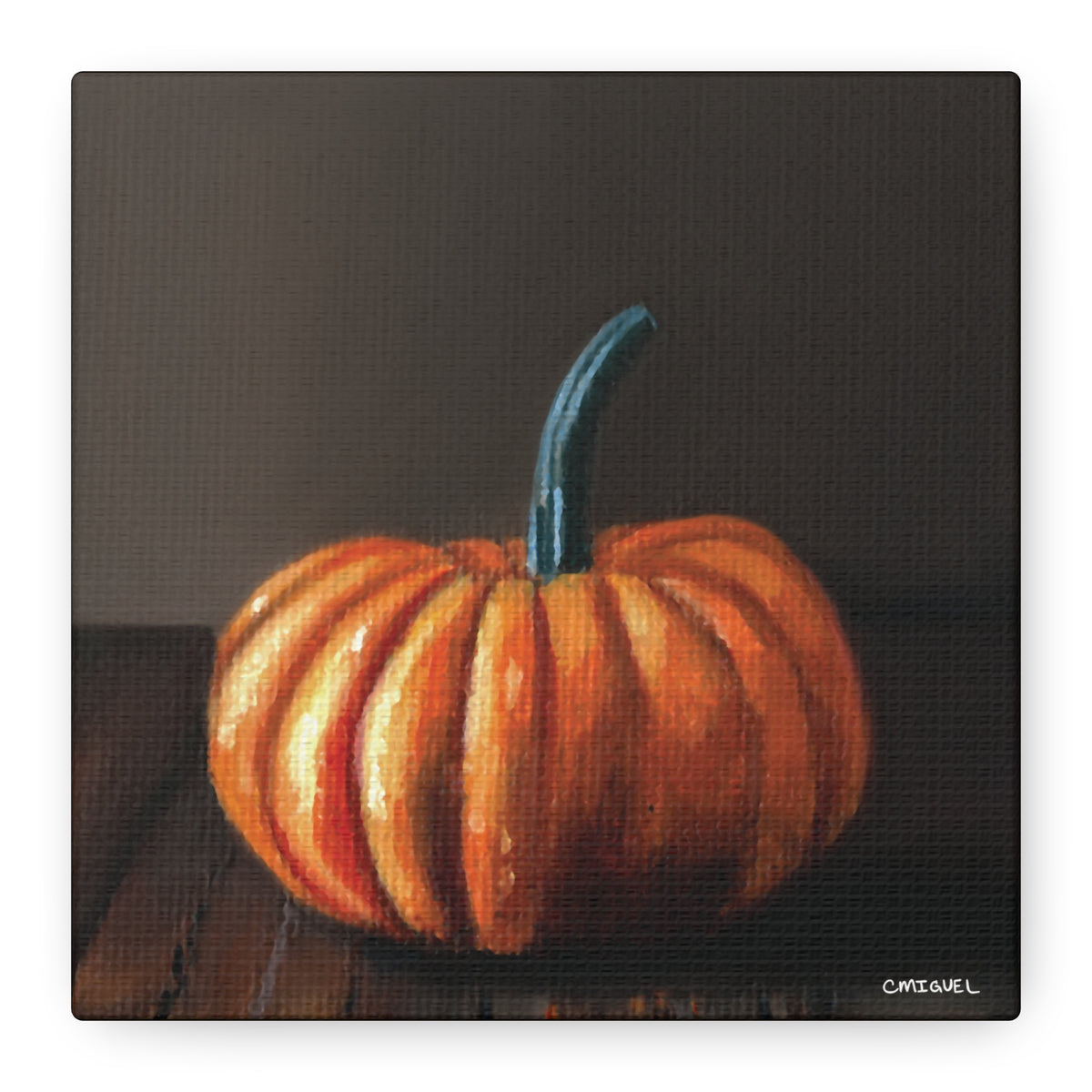 Pumpkin Still Life Matte Canvas Wall Art — Autumn Decor