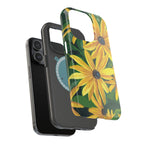 Floral Black-Eyed Susan Magnetic Impact Phone Case