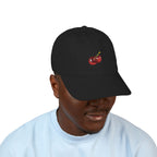 Embroidered Cherry Baseball Cap — Organic Cotton Dad Hat