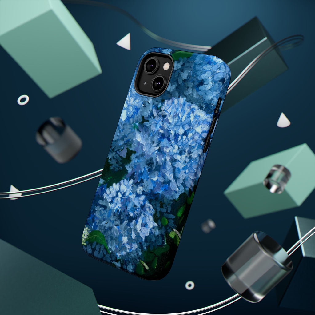 Blue Hydrangea Magnetic Impact-Resistant Phone Case