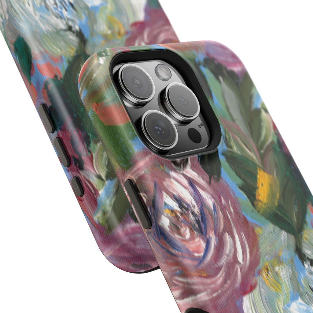 Floral Brushstroke Magnetic Impact-Resistant Phone Case