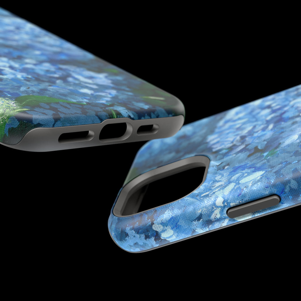 Blue Hydrangea Magnetic Impact-Resistant Phone Case