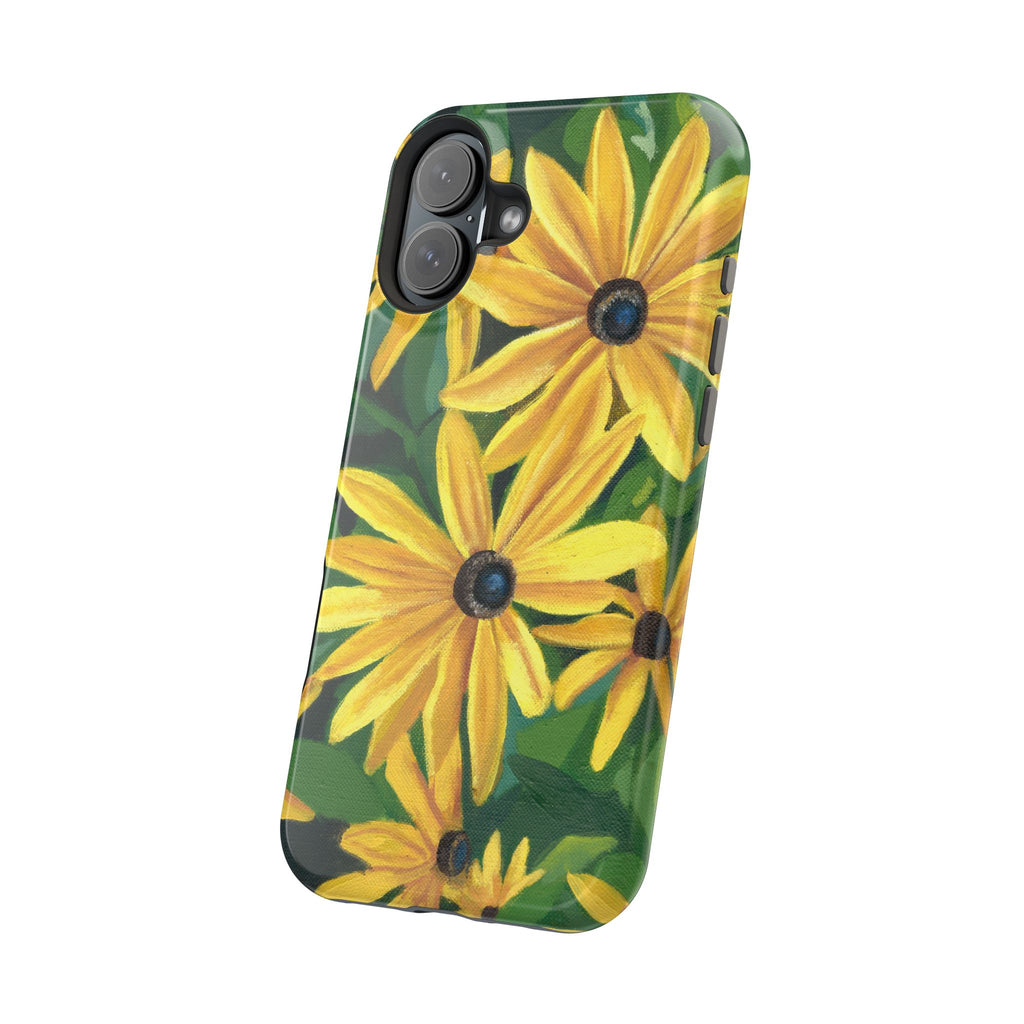 Floral Black-Eyed Susan Magnetic Impact Phone Case