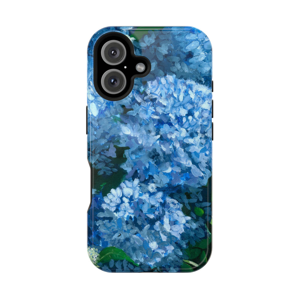 Blue Hydrangea Magnetic Impact-Resistant Phone Case