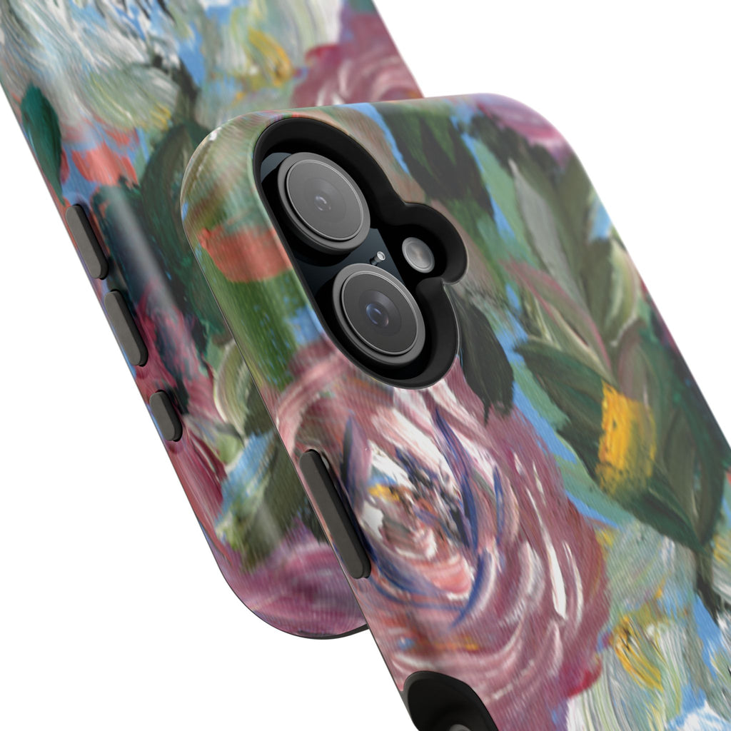 Floral Brushstroke Magnetic Impact-Resistant Phone Case