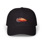 Fish Dad Cap — Red Tropical Fishing Hat