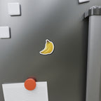 Banana Bunch Die-Cut Magnet — Cute Fruit Refrigerator Sticker Magnet
