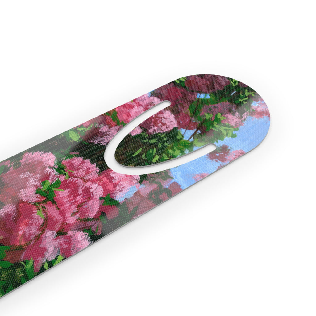 Hand Painted Design - Pink Garden Book Marker