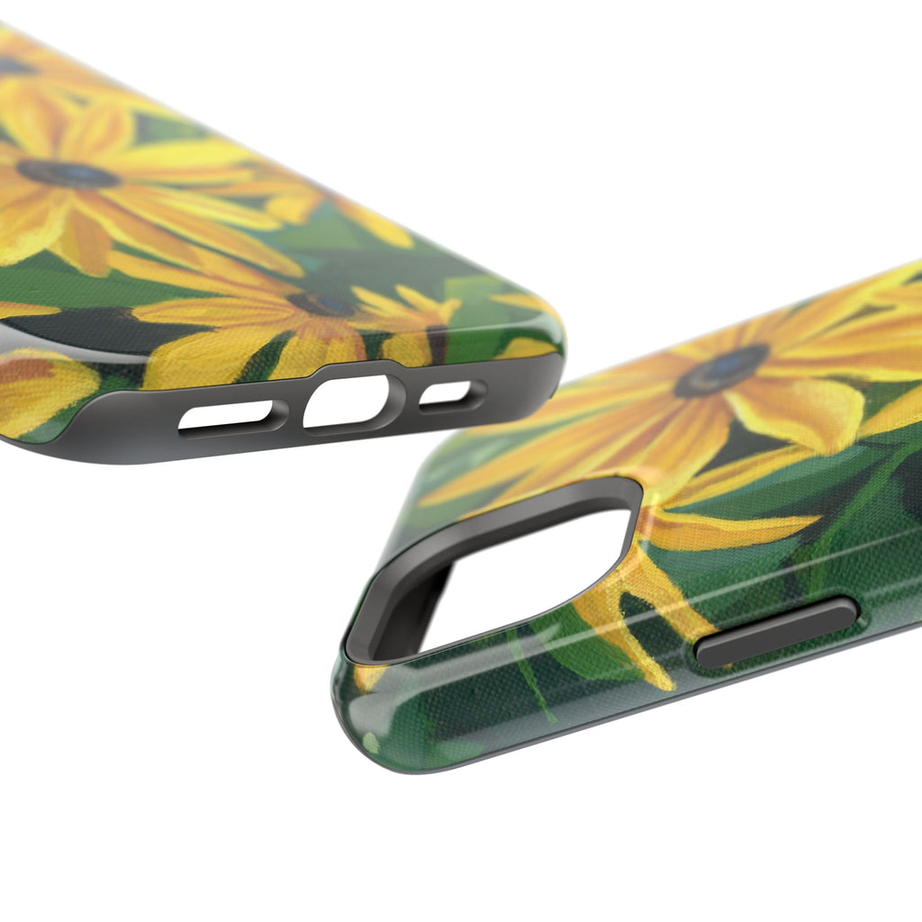 Floral Black-Eyed Susan Magnetic Impact Phone Case