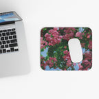 Floral Pink Blossoms Mouse Pad — Spring Blossom Desk Mat