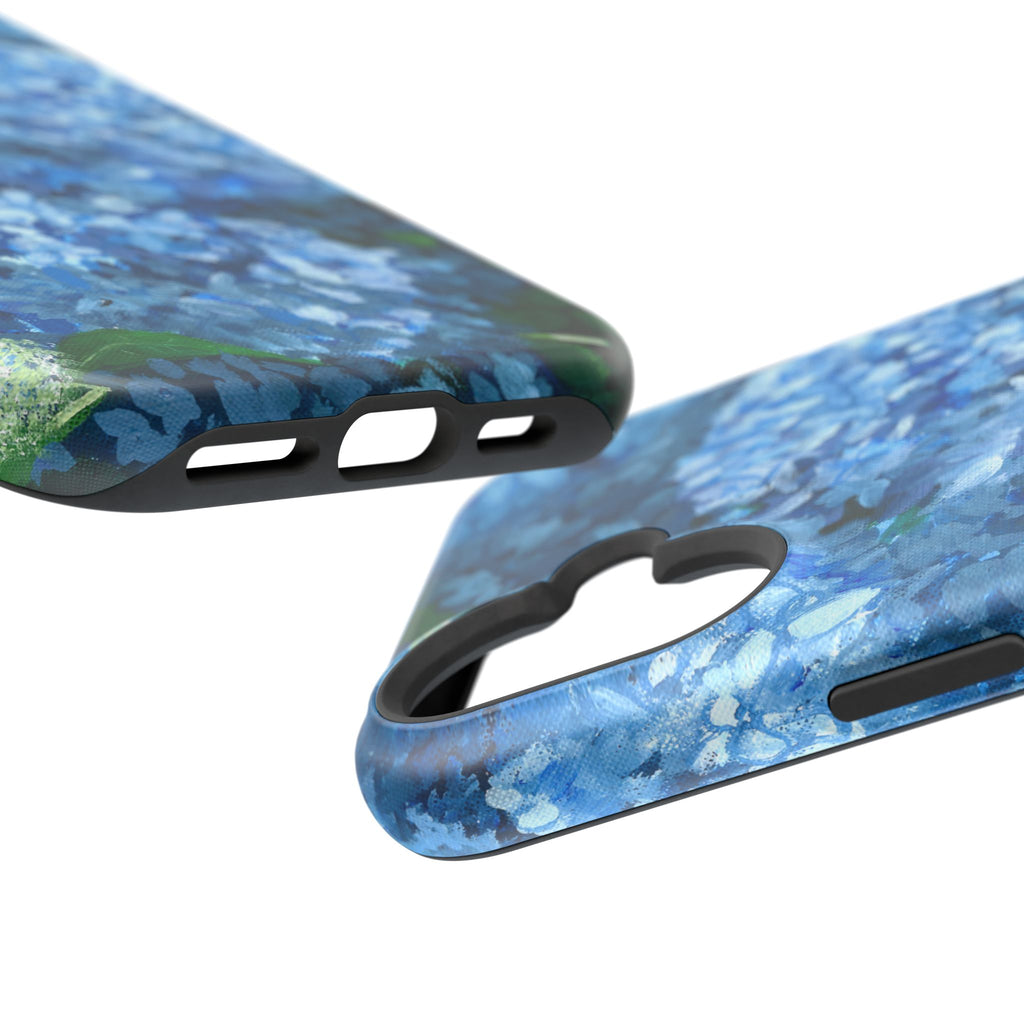 Blue Hydrangea Magnetic Impact-Resistant Phone Case