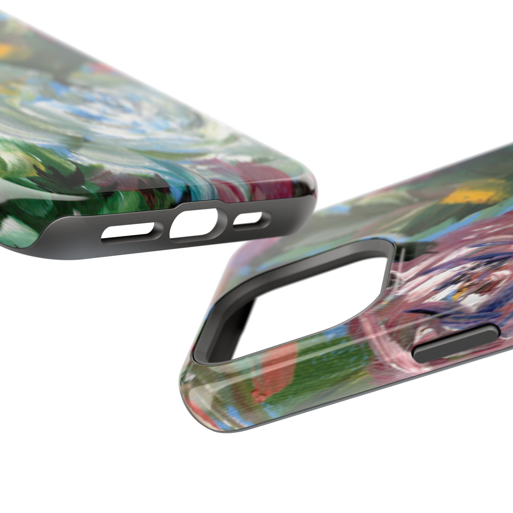 Floral Brushstroke Magnetic Impact-Resistant Phone Case