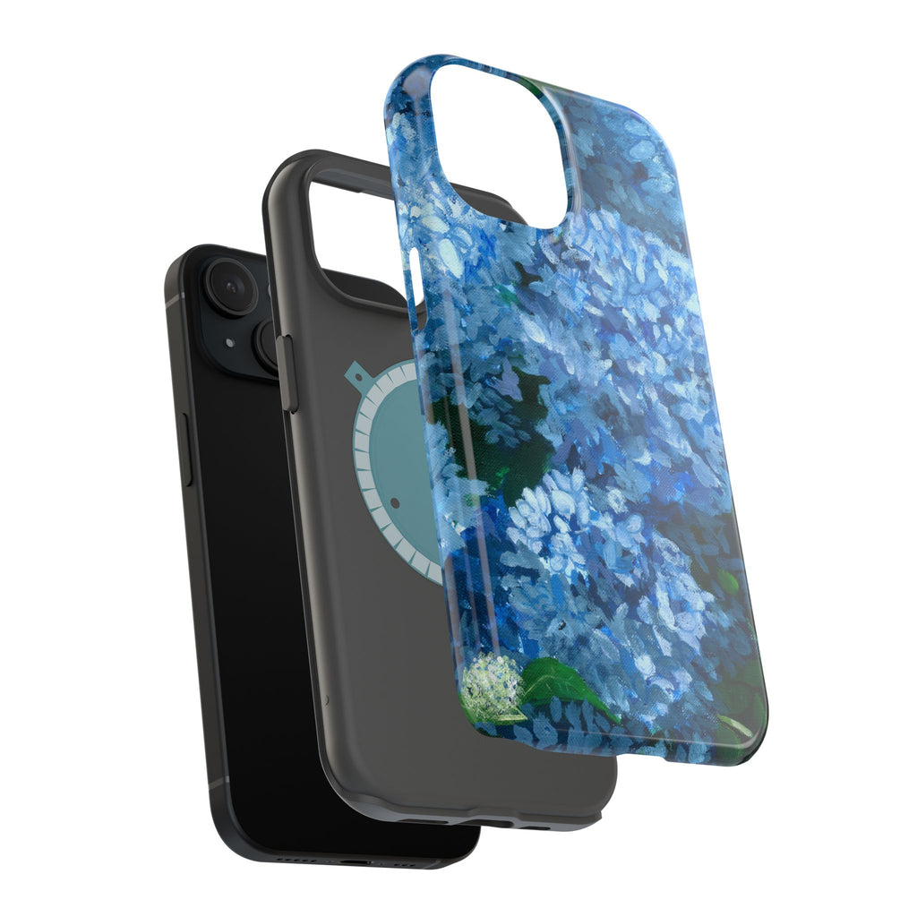 Blue Hydrangea Magnetic Impact-Resistant Phone Case