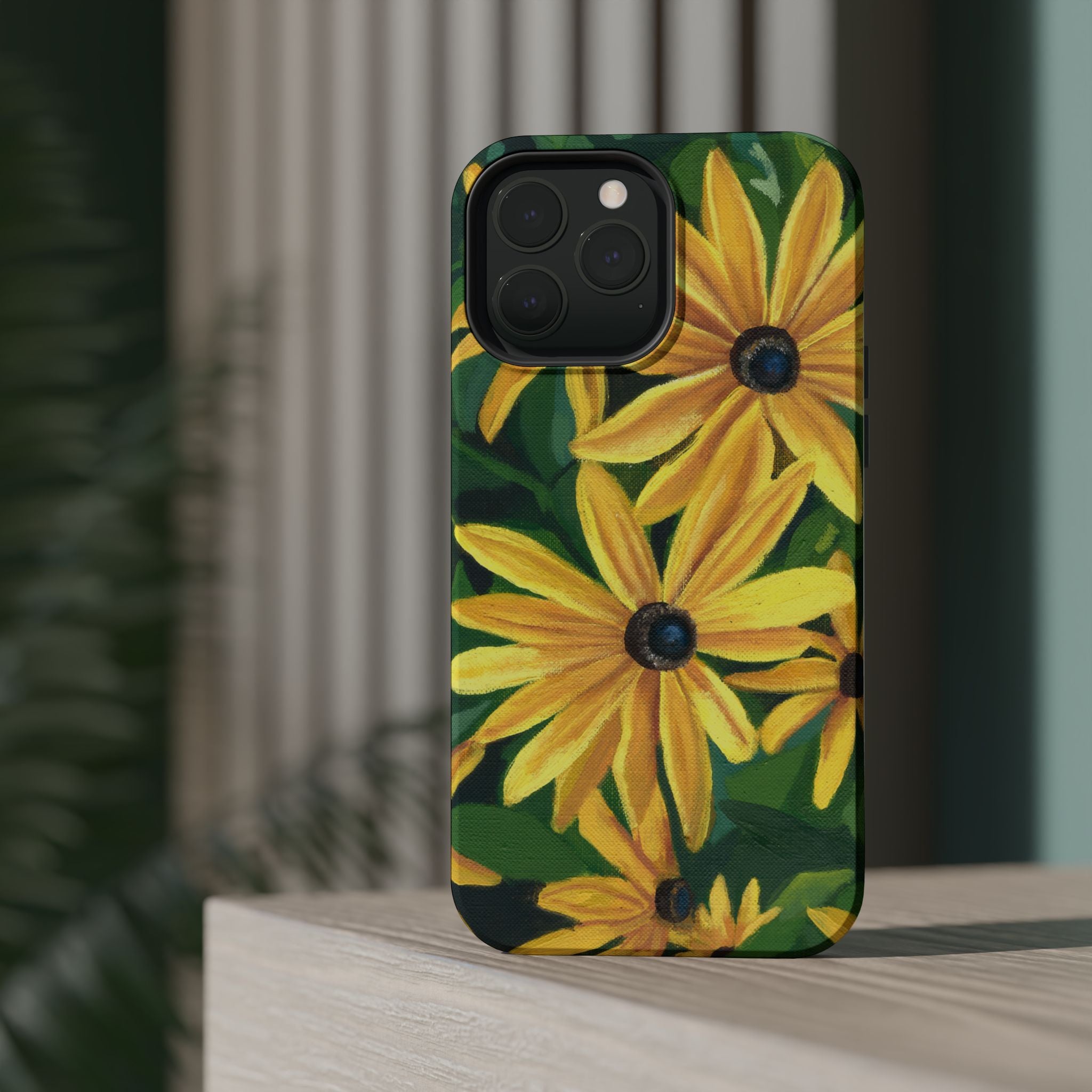 Floral Black-Eyed Susan Magnetic Impact Phone Case