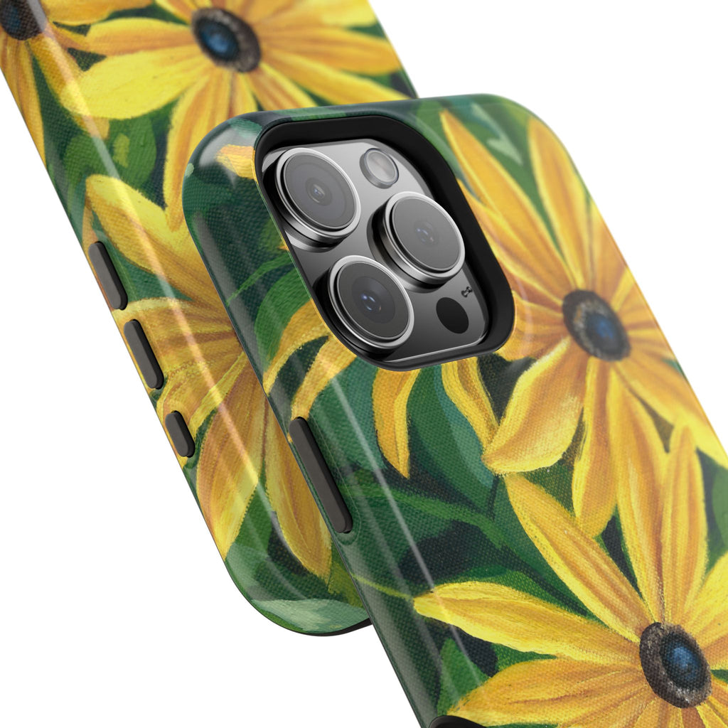 Floral Black-Eyed Susan Magnetic Impact Phone Case