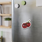 Cherry Die-Cut Magnet — Retro Fruit Kitchen Decor